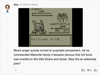 Illustration for article titled Let's play Pokemon Blue, Miiverse style part 3